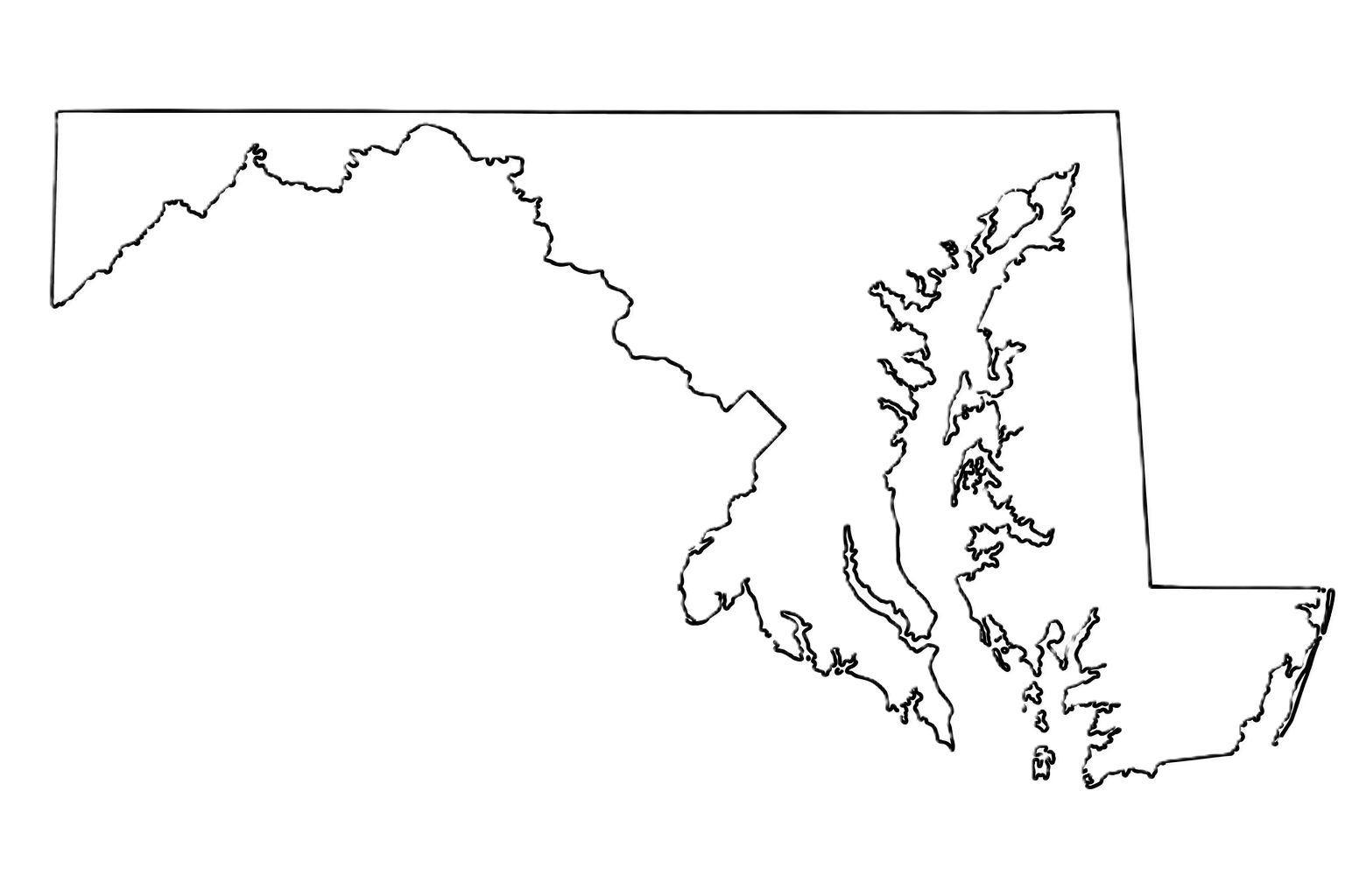 Map of Maryland